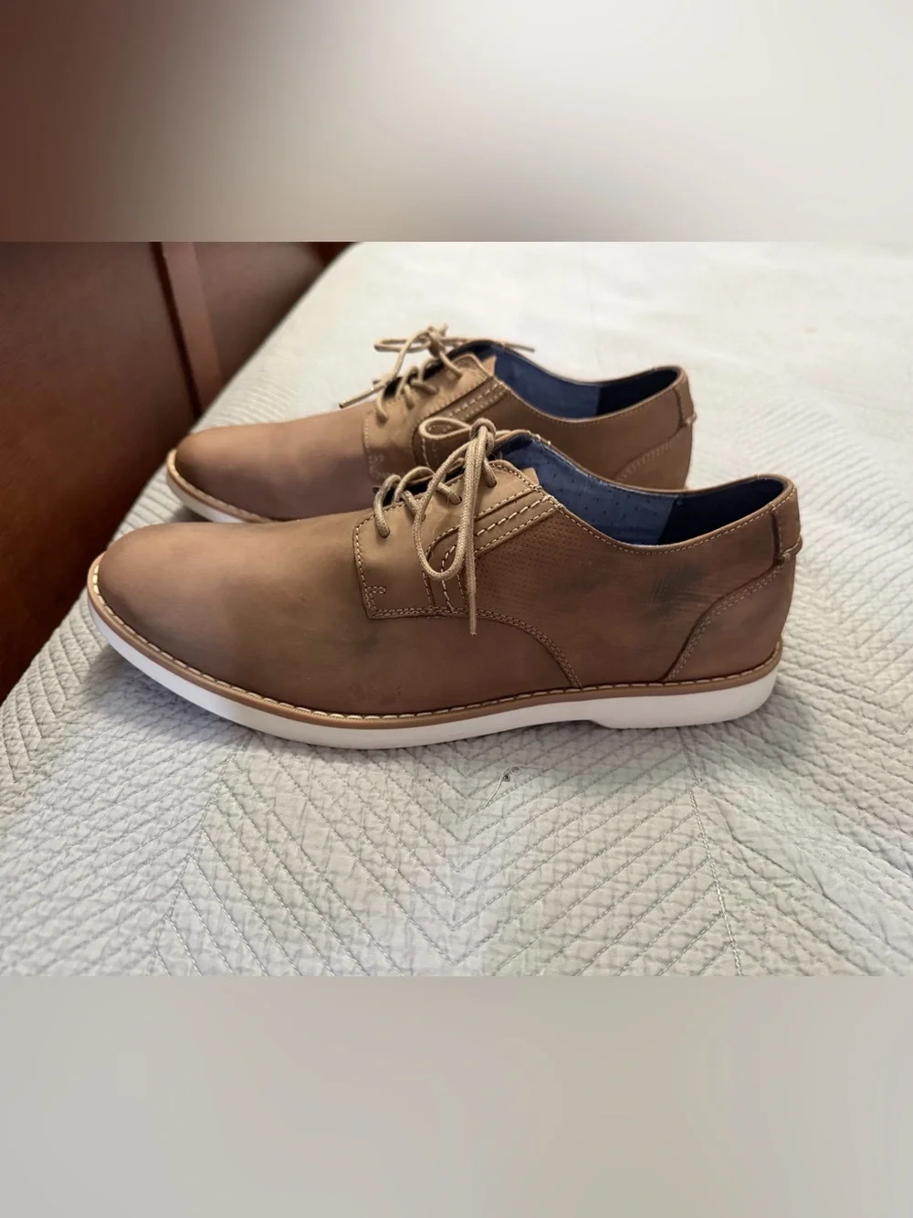 Sperry Men's Brown Leather Casual Lace-Up Shoes size 10M